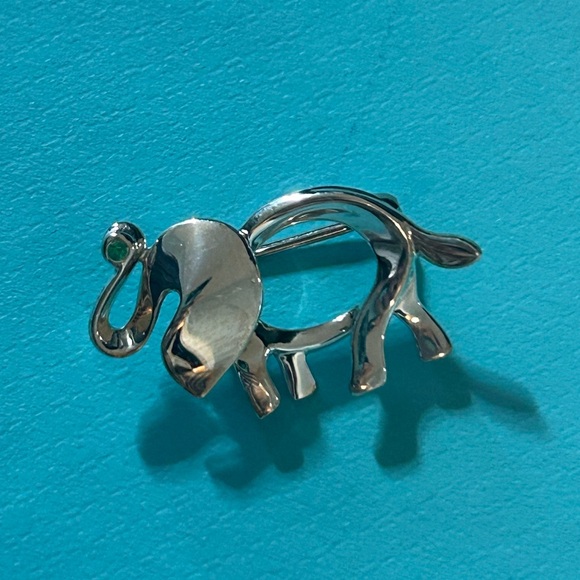 tiffany elephant brooch